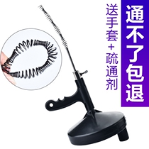 Toilet artifact sewer hair cleaning stick blocking tool toilet dredge kitchen toilet pipe machine