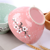 Eat noodles Big Bowl single household rice bowl Japanese tableware ceramic bowl soup bowl super large commercial large bucket hats ramen bowl