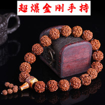 Authentic Nepal Six-petal King Kong Bodhi Hand String 6-petal Rosary Mens Bead Bracelet 18 Handheld