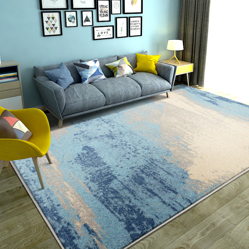 Living room carpet simple modern bedroom room full bedside blanket ins American sofa carpet Nordic washable