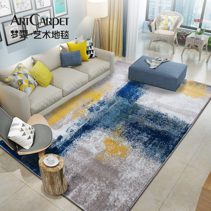 Geometric Pattern Carpet Living Room Minima Modern Bedroom bedside full of tatami rugs Europeanese-style Nordic washable