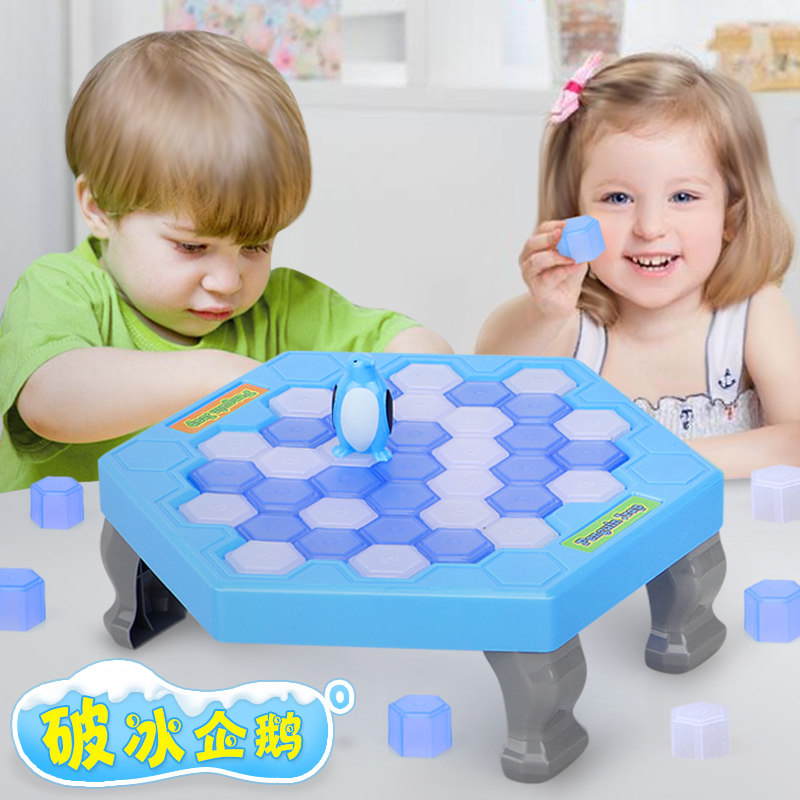 Shake-in-the-money Save the Penguin Knocks the ice Icebreaker Building Blocks Children Parent-child Interaction Puzzle table Toy Men