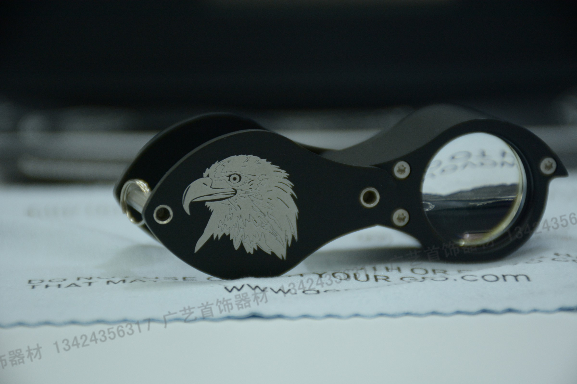 Germany imported Eagle brand magnifying glass 10 times jewelry magnifying glass microscope