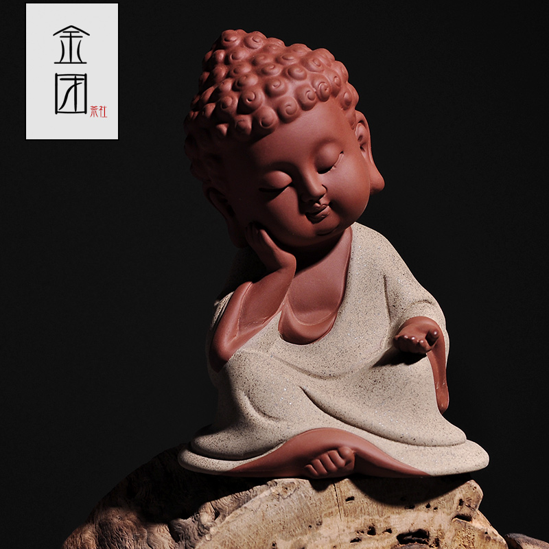 Shadow enjoy purple sand tea pet furnishing articles large pet Buddha guanyin tea tea pet play creative home sitting room tea tea accessories