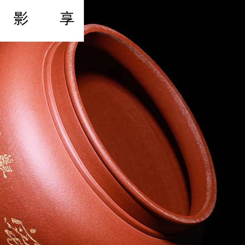 Shadow at yixing purple sand tea pot oversized pure checking quality pu - erh tea storage POTS collection level 20 loaves of JH