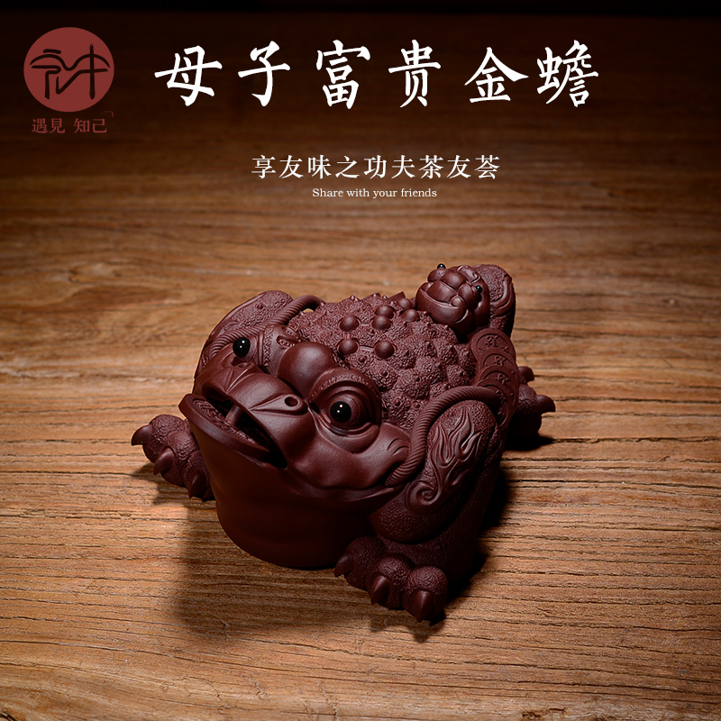 Shadow enjoy undressed ore purple sand tea pet boutique its tea play interesting tea tray was furnishing articles furnishing articles golden toad household HZ