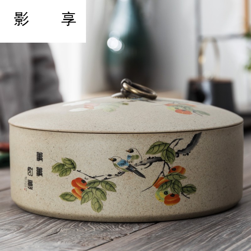 Shadow enjoy coarse some ceramic porcelain with cover large bowl writing brush washer pu 'er tea pot of tea cake warehouse kung fu tea tea accessories