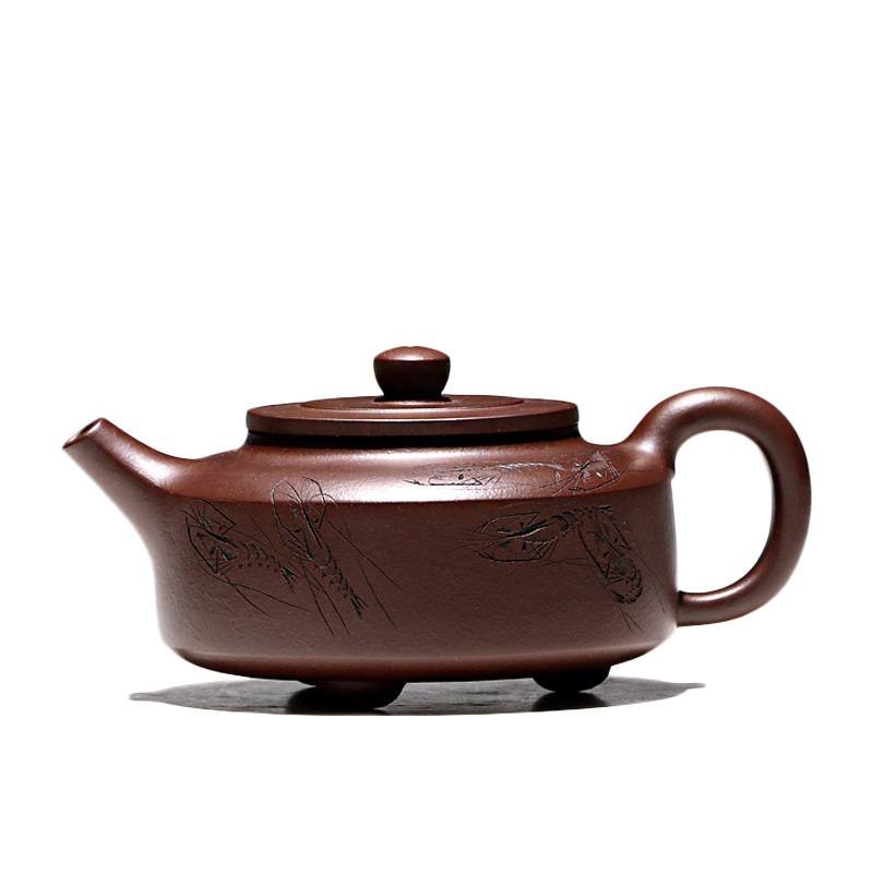 "Shadow enjoy" famous craftsmen TaoJianChun manual it suit the teapot purple clay calligraphy interest 380 cc
