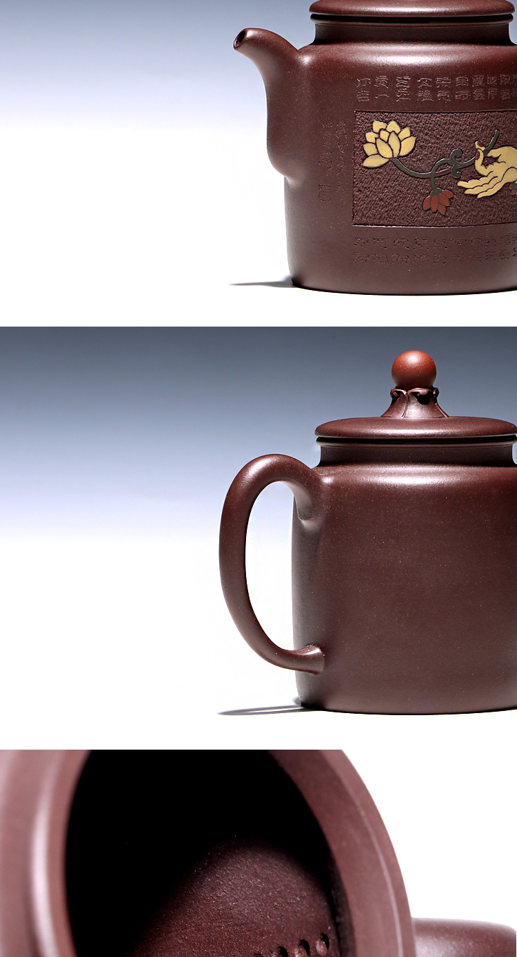 Yixing masters shadow enjoy 】 【 TaoJianChun sleeping all hand purple sand teapot tea purple mud 340 CCCT bergamot