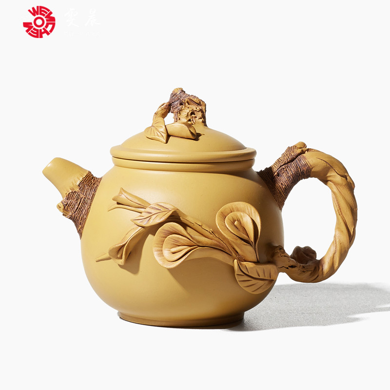 Shadow enjoy imitation wood are it Chen Dongzhu famous tea is purple sand teapot kung fu tea set piece of clay ore single pot of Y