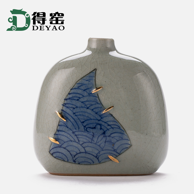 Shadow enjoy flower implement archaize of blue and white porcelain vases, flower arrangement, zen home sitting room adornment DY