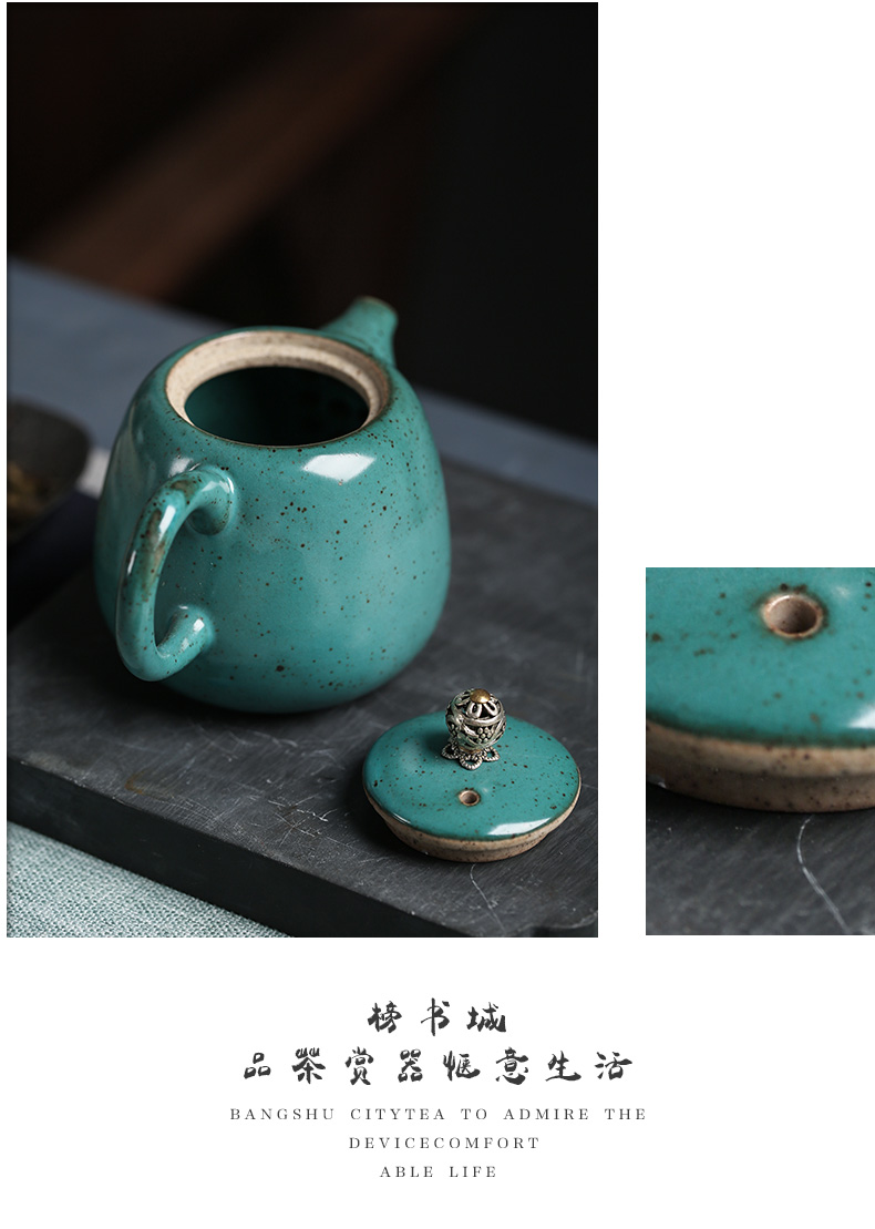 Shadow at jingdezhen Japanese kung fu tea set manually suet jade ceramic teapot pu 'er tea pot small BSC