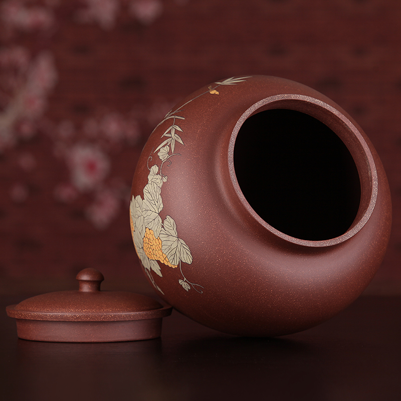 Shadow at yixing purple sand tea pot full manual coloured drawing or pattern seal pot pu 'er wake receives JSBT