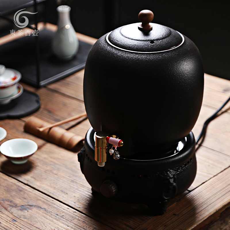 Shadow enjoy warm tea stove high - capacity puer tea boiled tea exchanger with the ceramics electric cylinder DCXH TaoLu temperature POTS of black suit