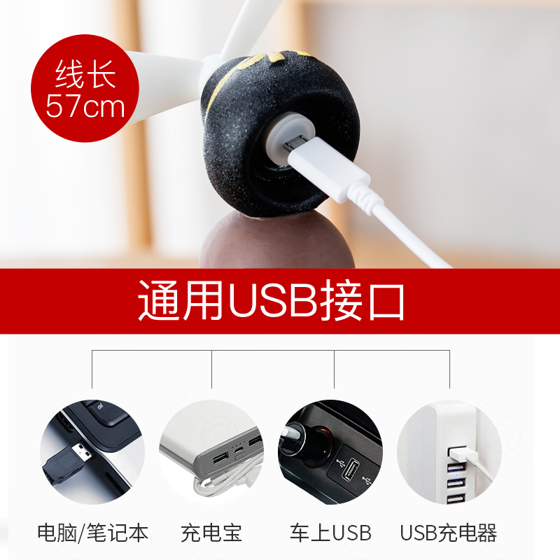 Shadow at the young monk pet pig tea to play mini electric fan ceramic creative tea pet move home office furnishing articles