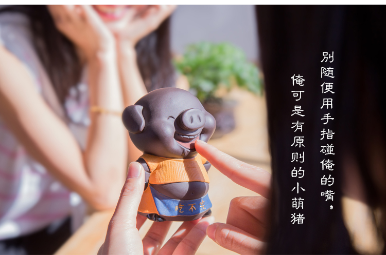 Shadow enjoy creative color sand tao qian "get piggy bank tea pet home furnishing articles desktop adornment eat HBZP