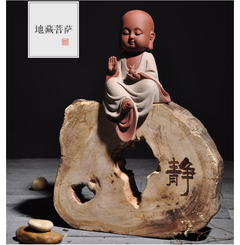 Shadow enjoy purple sand tea pet furnishing articles large pet Buddha guanyin tea tea pet play creative home sitting room tea tea accessories