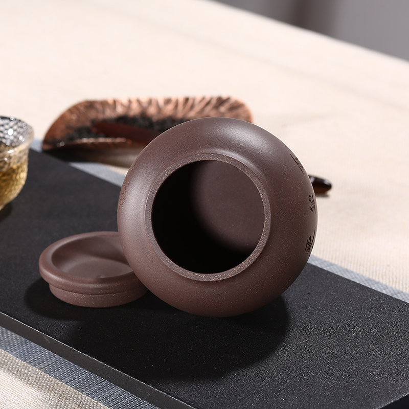 Shadow at 100 grams of small purple wake receives the mini POTS with small POTS seal pot home tea box of ZL