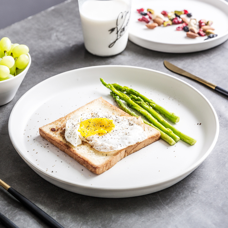 Ceramic plate northern wind ins 0 creative household continental plate round the dishes steak plate breakfast tray