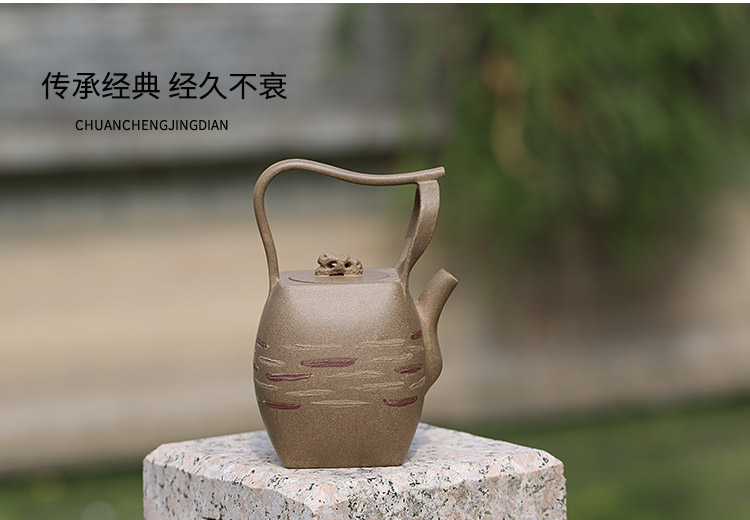 Shadow at yixing masters are it undressed ore green mud pure manual girder fortune turnes the teapot set pot of SY