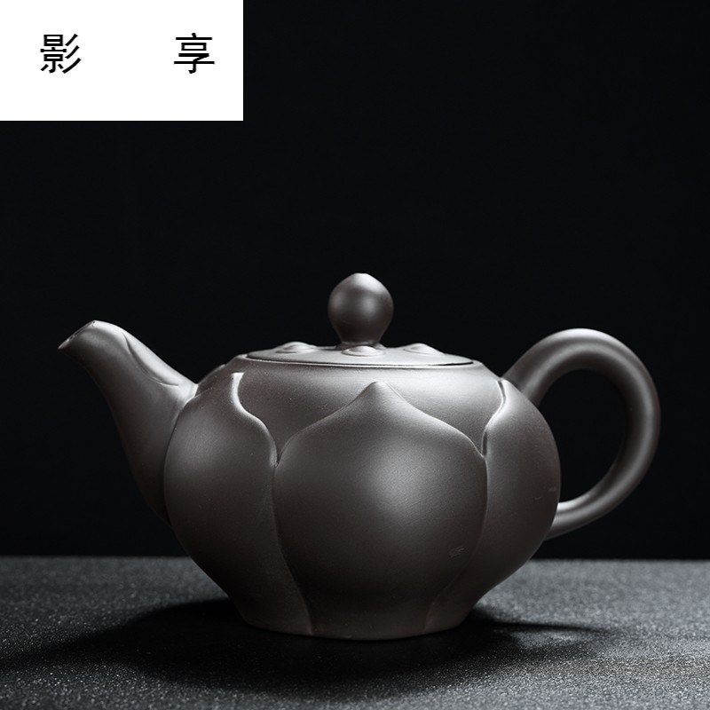 Shadow at the lotus rose violet violet arenaceous mud kung fu tea set teapot GaiWanCha sea the whole household gift box JWG cups