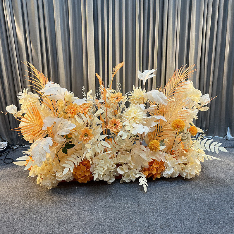 New wedding simulation silk flowers large flowers finished decoration flower rows hotel T Taiwan Cite wedding flower art