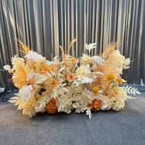 New wedding celebration Silk bouquet with large floral bouquet of finished products decorated with flower platoon hotel T road leading flower wedding floral art