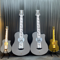 New Wedding Ceremony Props Photography Photo-Show Shop Window Hem Wedding Decoration Emulation White Violin Guitar