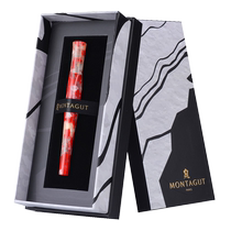 法国梦特娇钢笔亚克力树脂大理石纹路笔杆高档精致男士办公礼物套装礼盒女生款练字文艺复古定制生日送礼