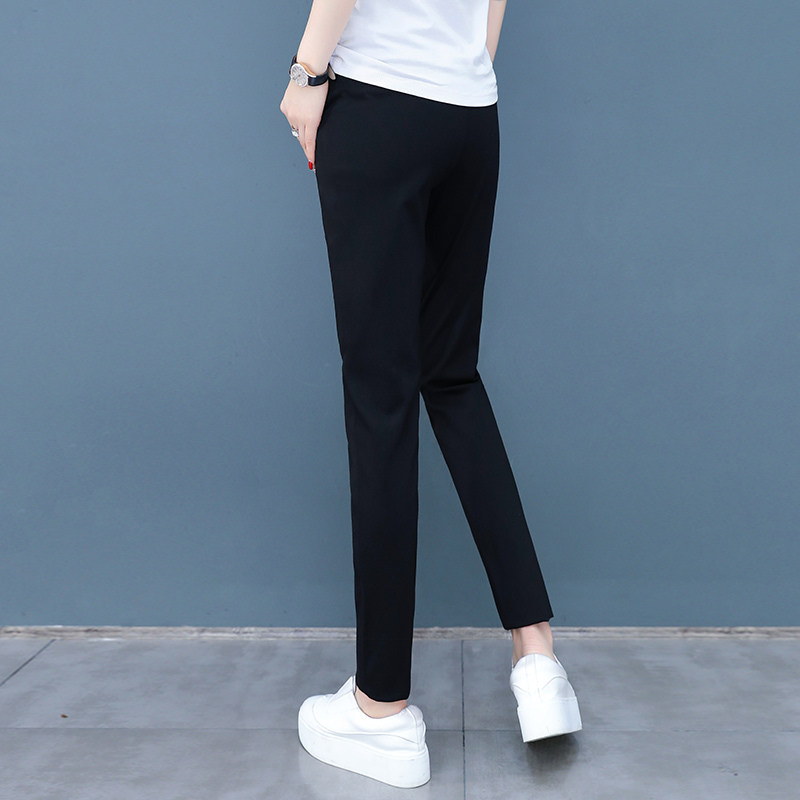 Black Harem Pants Spring/Summer 2026 New Large Size Women's Pants Slim Pencil Suit Casual Versatile Petite Pants
