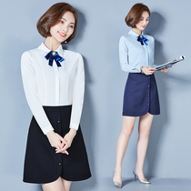 Professional suit Female summer socialite Xiaoxiangfeng work clothes Two-piece jewelry store beauty salon company front desk tooling