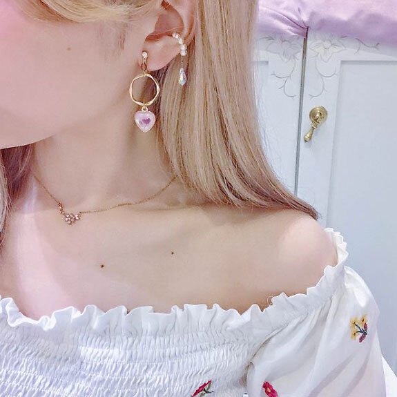 Package group hair yuka Japan moca Japanese popular soft girl pearl rhinestone all-match ear bone clip