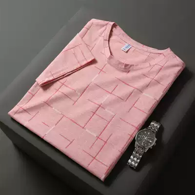 Men's summer T-shirt men's short sleeve 2020 new Korean tide slim half sleeve round neck T-shirt clothes without hat