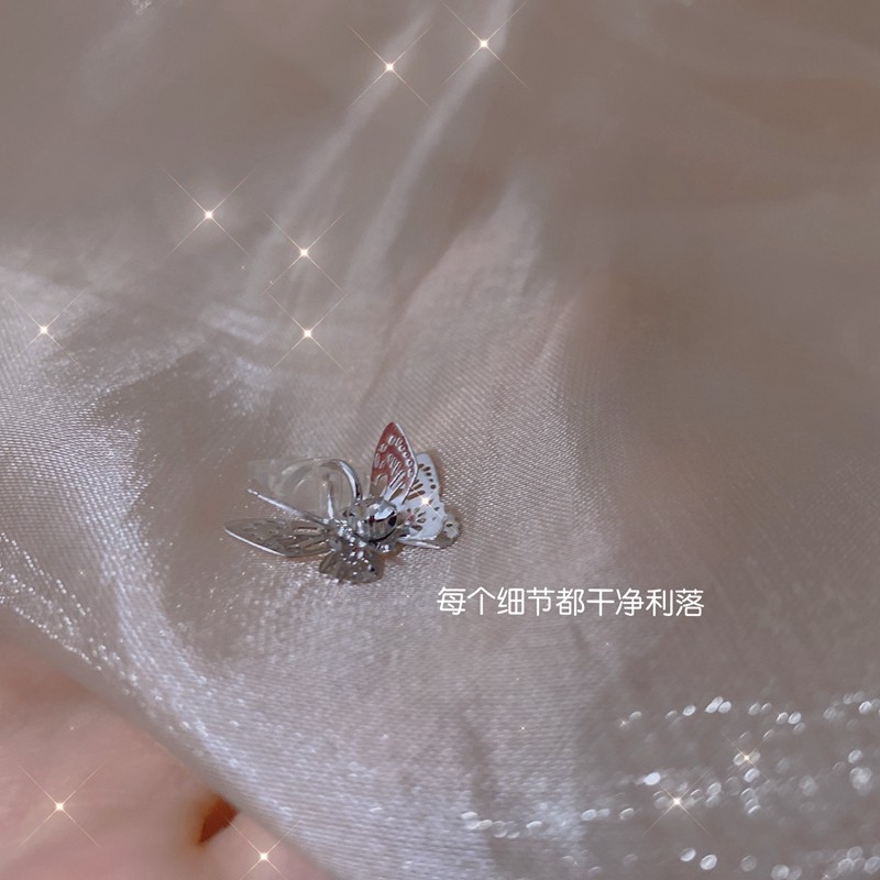 Canghai's butterfly original charging port anti-dust plug butterfly silica gel headphone dust plug small crowdwave plated inlaid drill