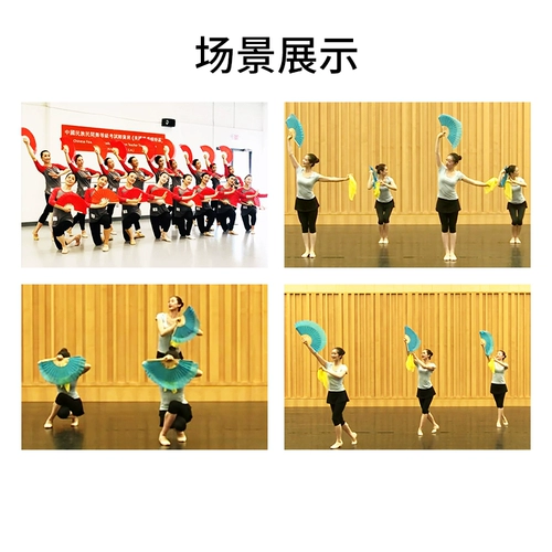 Чешан поет поет фанат семнадцатого и 8 -го класса с трендом Специальный настоящий шелк Ронгханг Фана