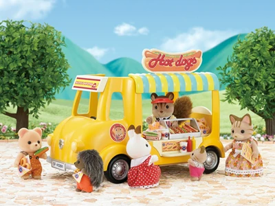Японские EPOCH forest family toys sylvanian families хот-дог киоск на колесиках