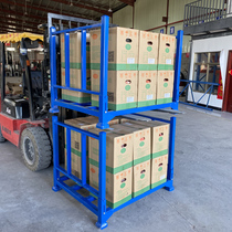 Factory direct sales forklift turnover sea management shelf foldable stacking rack Qiaogu storage cold storage rack steel detachable