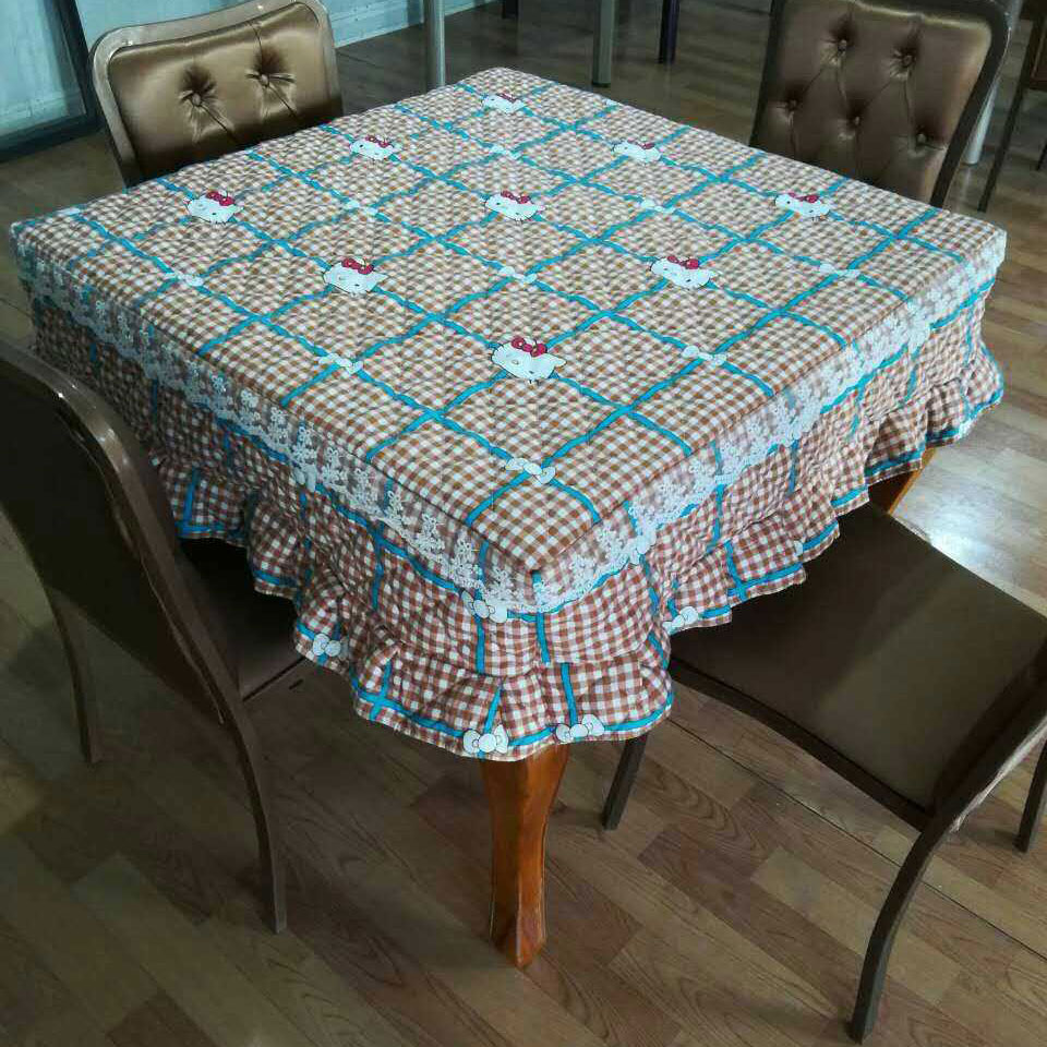 Mahjong machine dust cover cloth cover High-grade thickened lace printing Mahjong tablecloth tablecloth heating fire quilt cover
