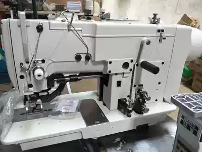 Computer direct drive 781 high-speed flat head keyhole button eye button Door lock buckle eye opener Tacking machine Flat car sewing machine