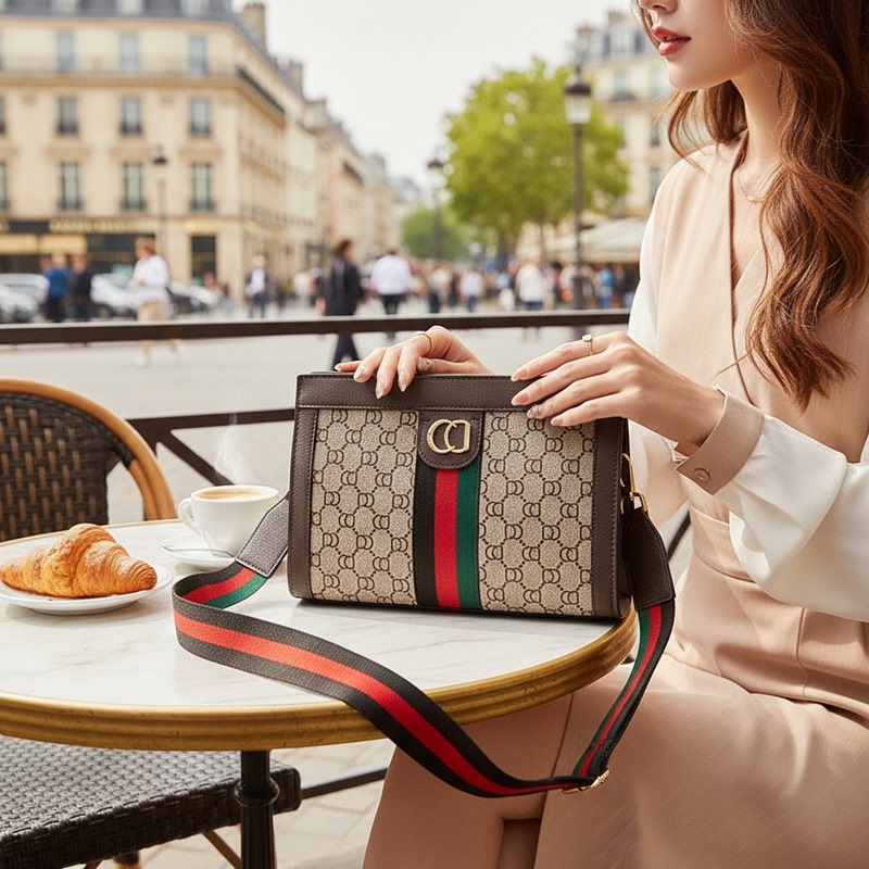 Gucci Women's High-End Korean-Style Luxury Vintage-Inspired Workshop Brand Original Shoulder Crossbody Bag Gucci Women's High-End Korean-Style Luxury Vintage-Inspired Workshop Brand Original Shoulder Crossbody Bag