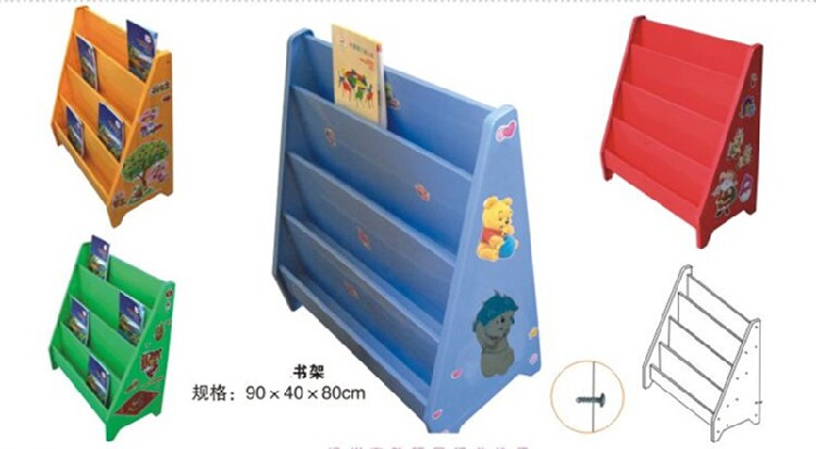 Special offer mini plastic bookshelf baby small bookcase simple cartoon picture bookshelf children storage rack storage rack