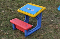 Little doctor childrens writing one table and chair baby dining table and chair single learning table kindergarten desk and chair special offer