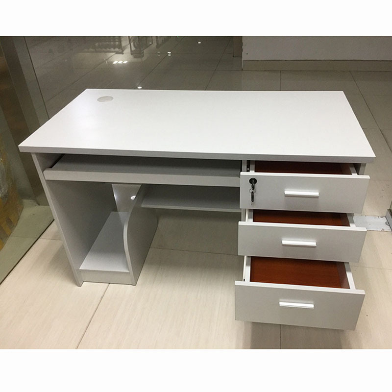 Modern Minimalist Panel-Style Office Desk with Drawer, Keyboard Stand, Mainframe Stand, Computer Desk, 1.2m Single-Person Home Study Desk Modern Minimalist Panel-Style Office Desk with Drawer, Keyboard Stand, Mainframe Stand, Computer Desk, 1.2m Single-Person Home Study Desk