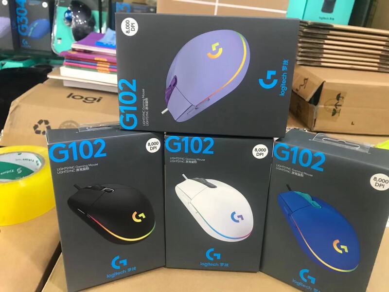 Boxed Genuine Logitech G102 Second-Generation Rgb Wired Gaming Mouse with 2-Year Warranty