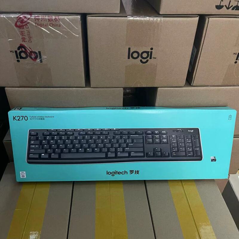 Boxed Genuine Logitech K270 Wireless Multimedia USB Notebook Desktop Single Keyboard 2.4g Unified Technology