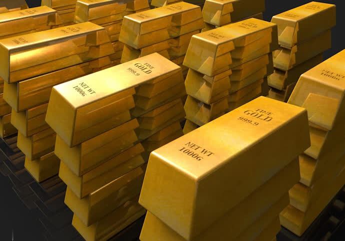 Gold Bars 3D C4D Model Materials Gold Nuggets Gold Bricks Gold Ingots 3D Models Commercial Equipment