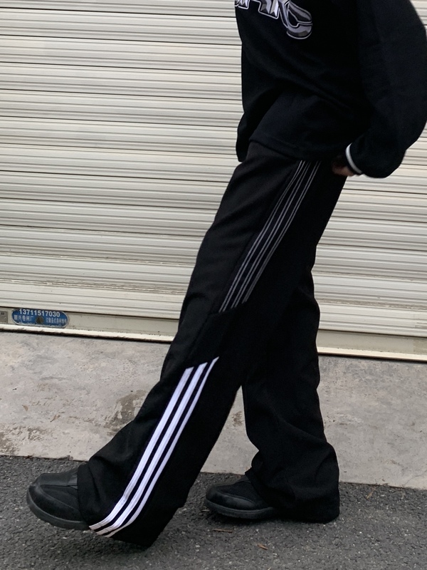 Legend Original Casual Versatile All-Season Striped Patchwork Couple Loose Unisex Trendy Sports Pants