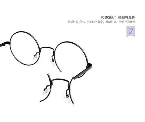 Phiên bản Hàn Quốc hợp thời trang của nam và nữ gọng kính Siêu lớn retro không có ống kính trang trí kính áp tròng nhìn xuyên bài