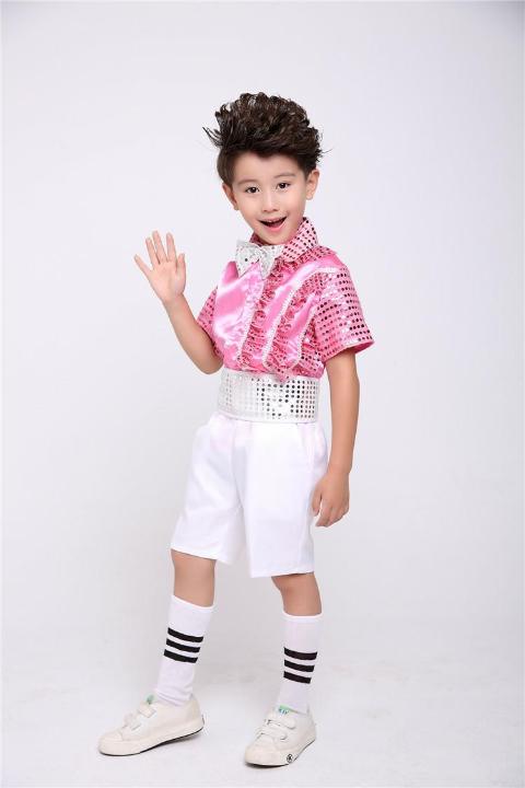 Mới trẻ em sequin nam nữ công chúa váy trang phục váy học sinh tiểu học và trung học voan lớp B 130cm quần áo bé trai