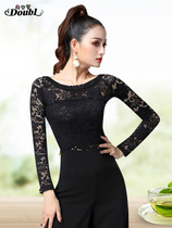 Dambo Romorden Dance Blouses Womens Adult New National Standard Dance Dancing Costumes Female Lace Dancewear Latin Dancing Power